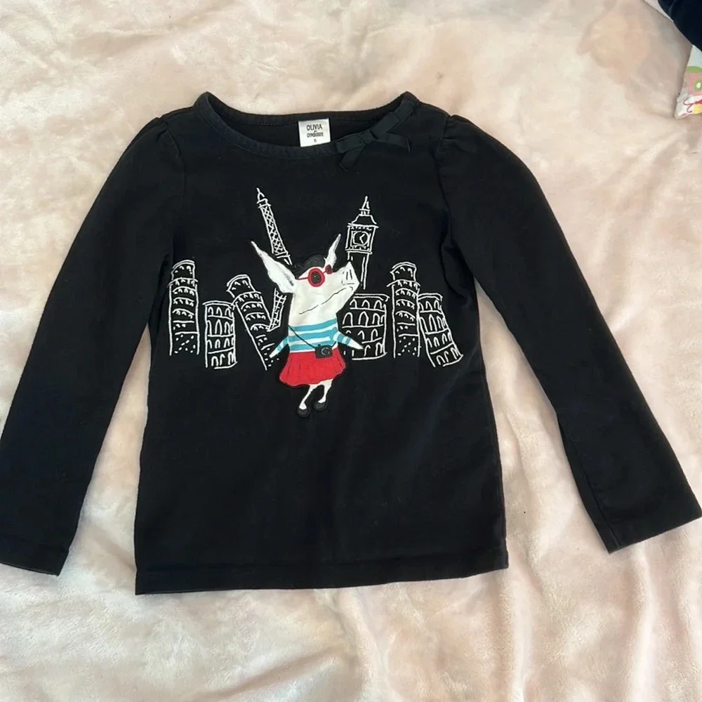 Gymboree Olivia line set. Long sleeved shirt and skirt. Girls size 5